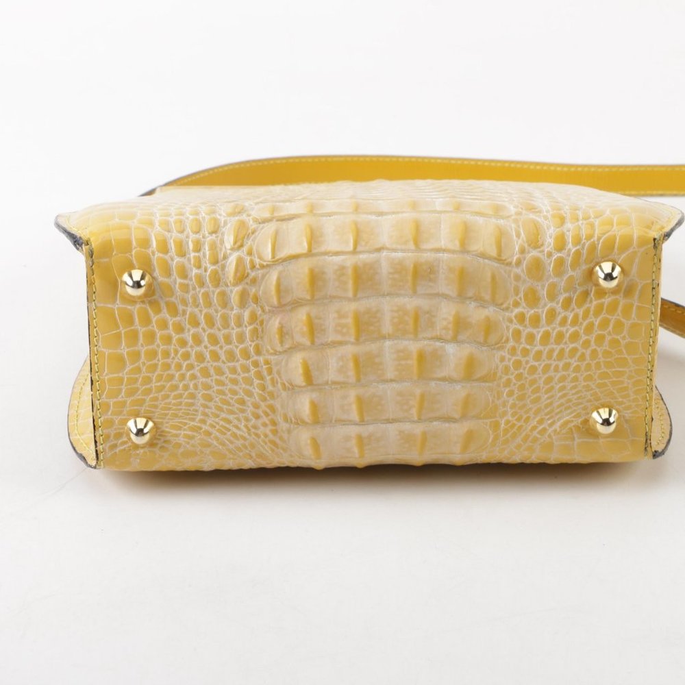✧ Retta Wolff • Yellow "ligator" purse - Picture 6 of 12